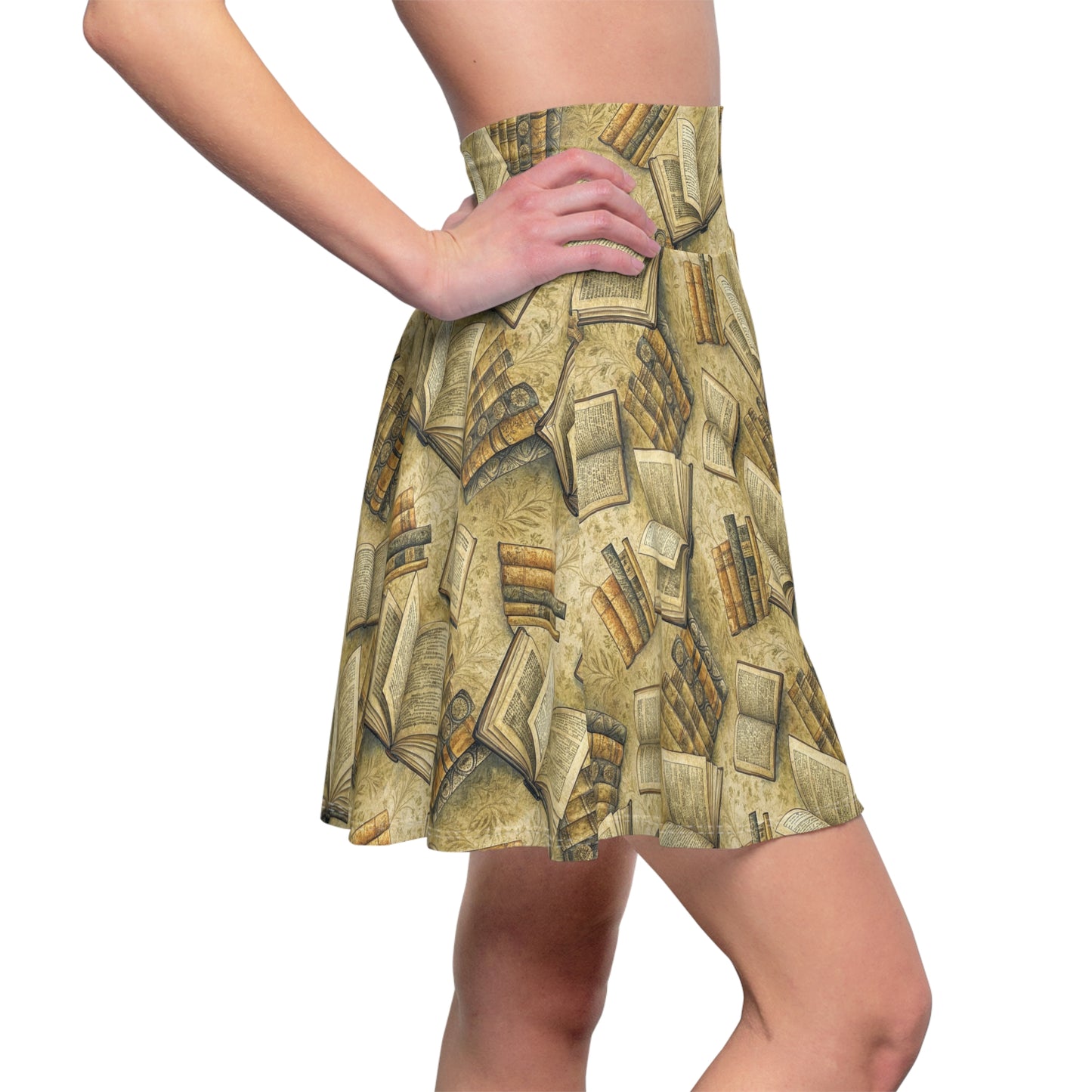 Booklover Vintage Books Skater Skirt - Author Life