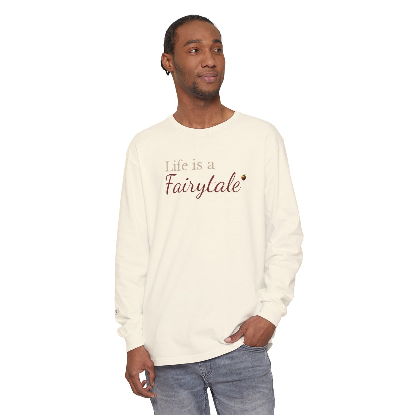 Fairytale Long Sleeve Tee — "Life is a Fairytale" Graphic