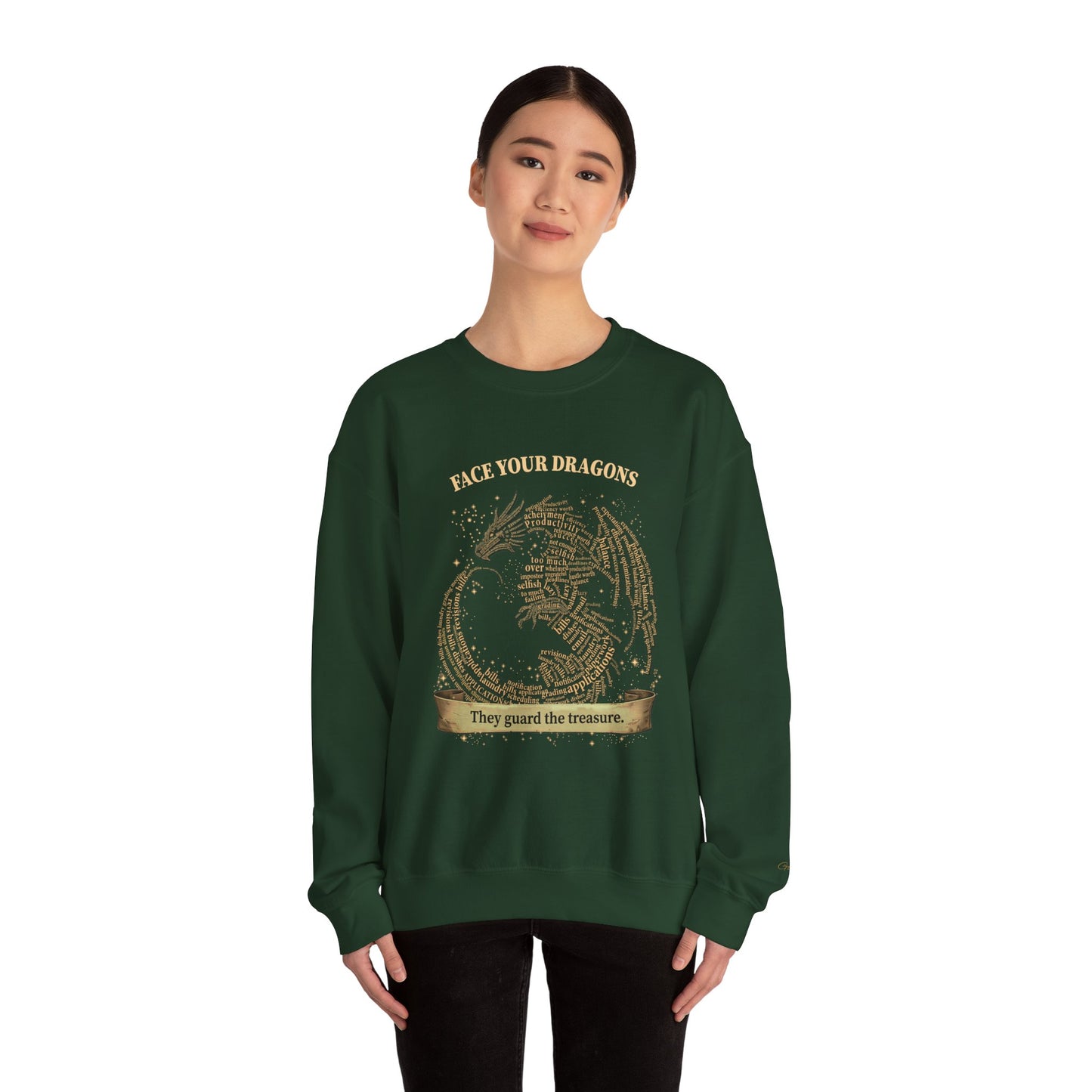 "Face Your Dragons" Word Dragon Graphic - Fairytale Life