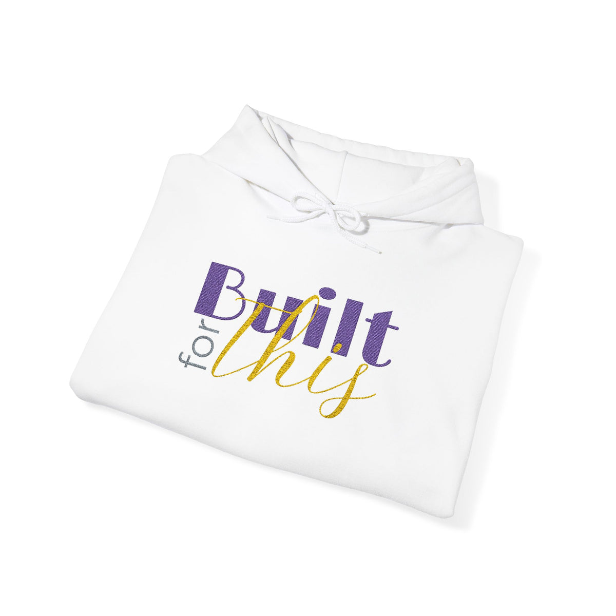 Embroidered "Built for This" Comfort Hoodie — Archer Academy