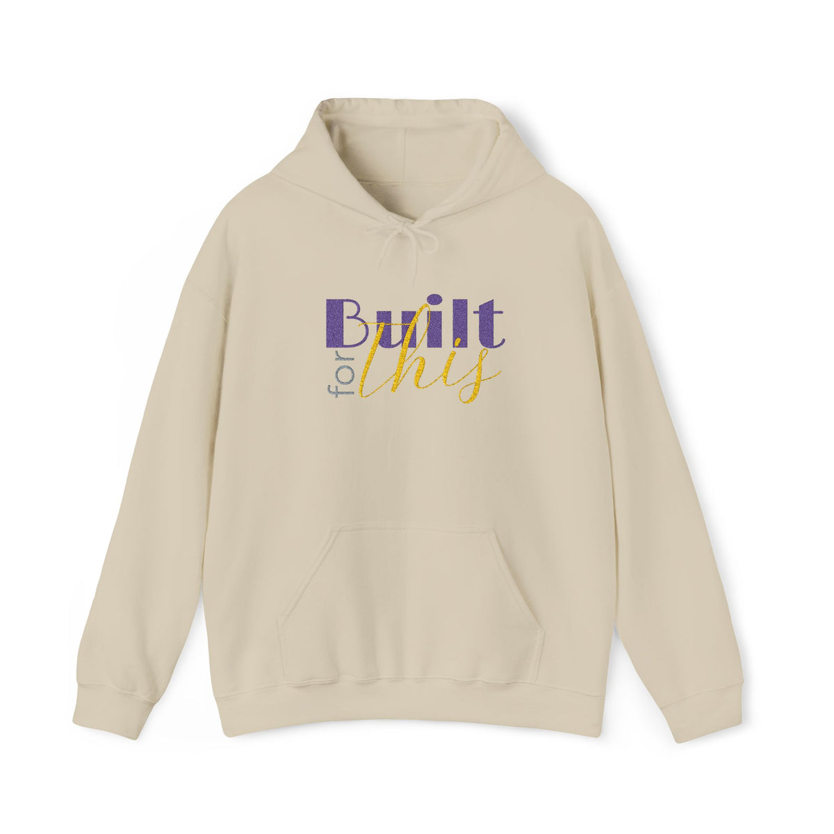Embroidered "Built for This" Comfort Hoodie — Archer Academy