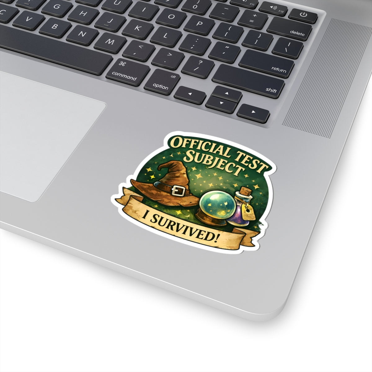 Official Test Subject Sticker — I Survived! Witchy Crystal Ball Kiss-Cut Sticker