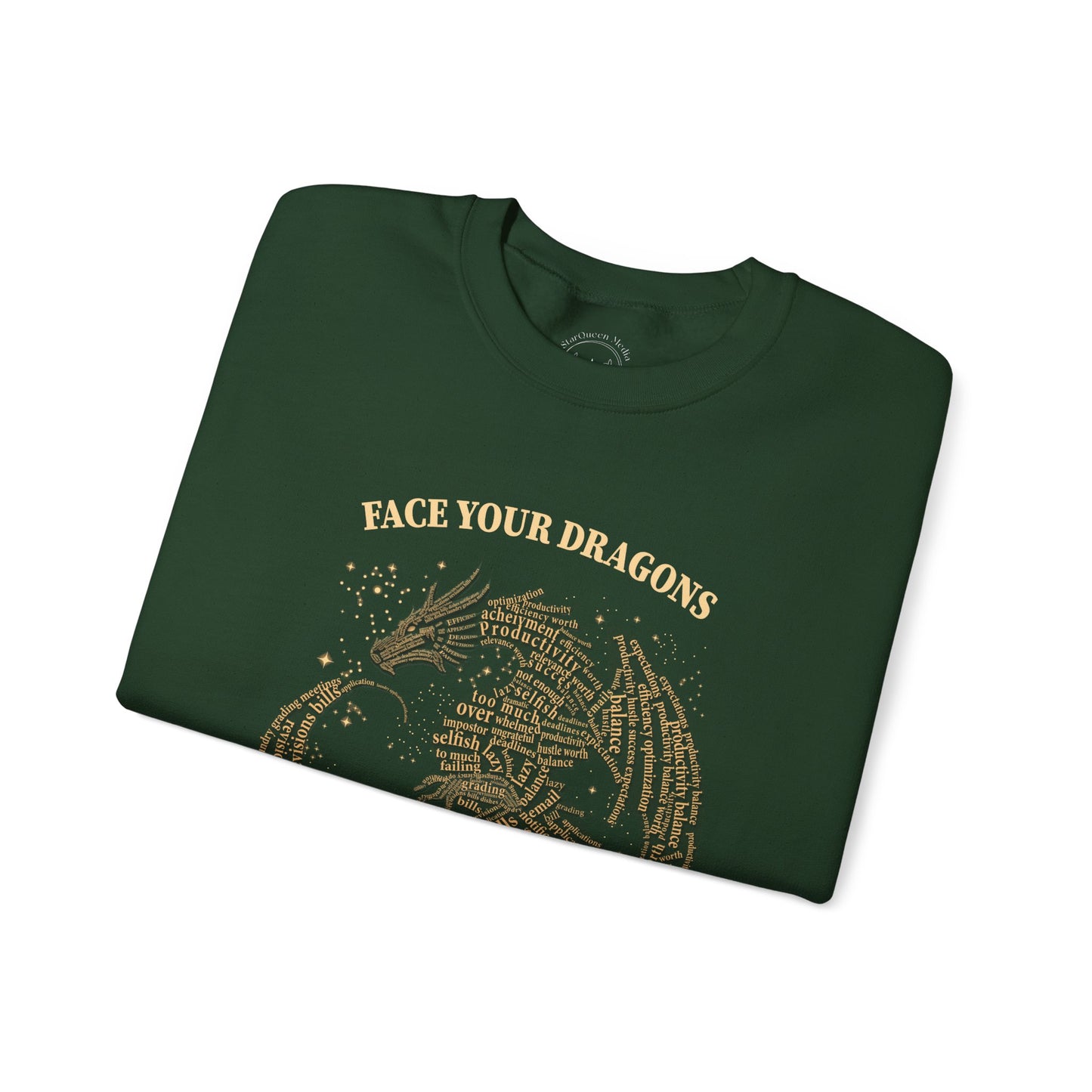 "Face Your Dragons" Word Dragon Graphic - Fairytale Life