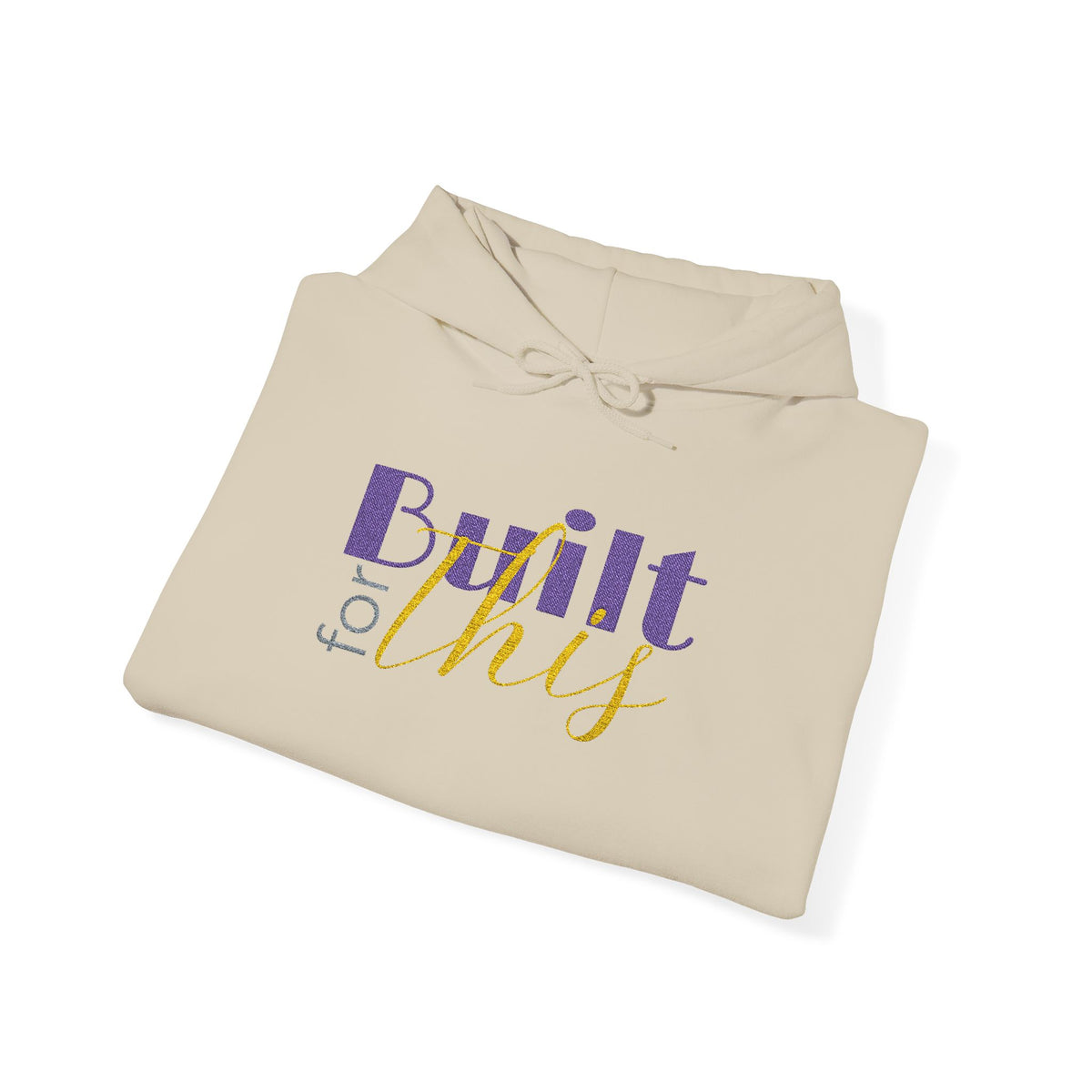 Embroidered "Built for This" Comfort Hoodie — Archer Academy