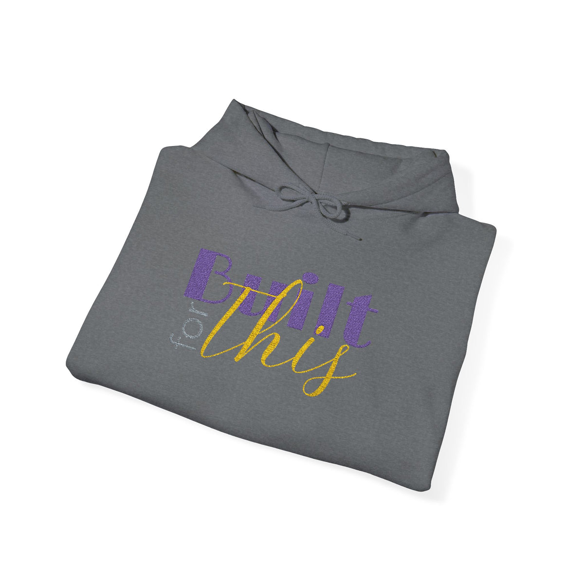 Embroidered "Built for This" Comfort Hoodie — Archer Academy