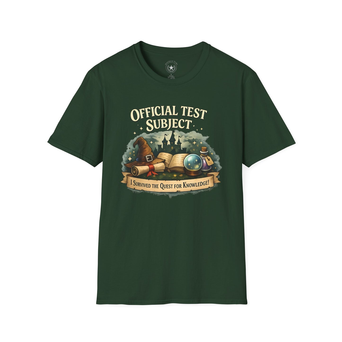 Official Test Subject T-Shirt — "I Survived the Quest for Knowledge" Adventure Tee