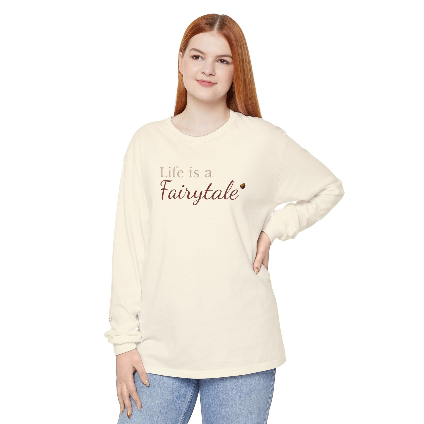 Fairytale Long Sleeve Tee — "Life is a Fairytale" Graphic