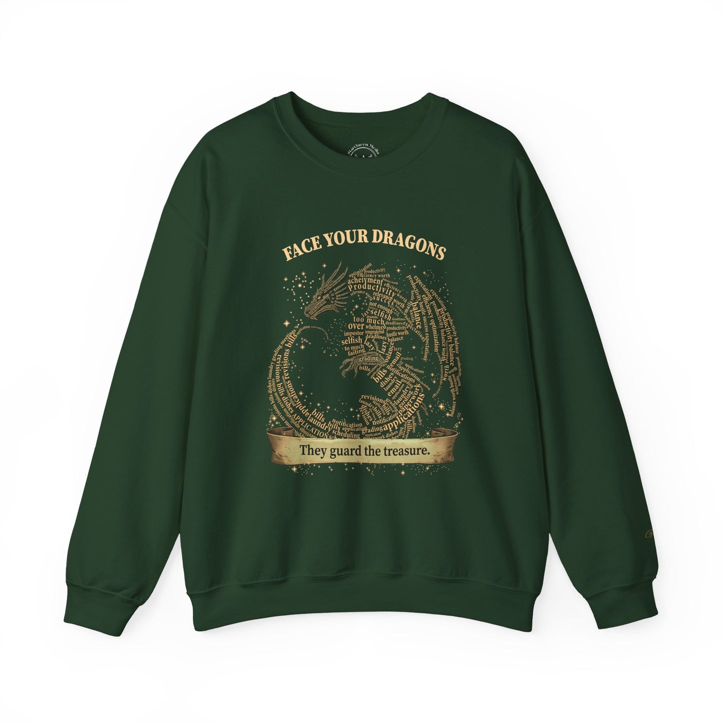 "Face Your Dragons" Word Dragon Graphic - Fairytale Life