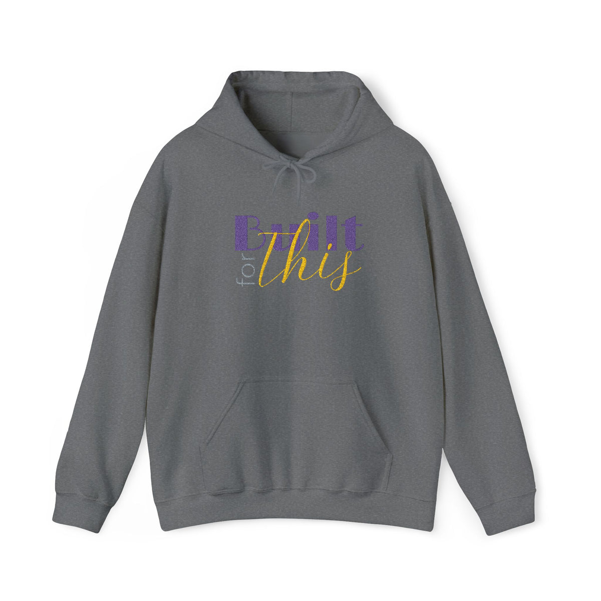 Embroidered "Built for This" Comfort Hoodie — Archer Academy