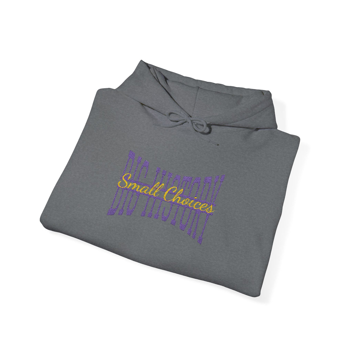Embroidered "Small Choices, Big History" Comfort Hoodie - Archer Academy