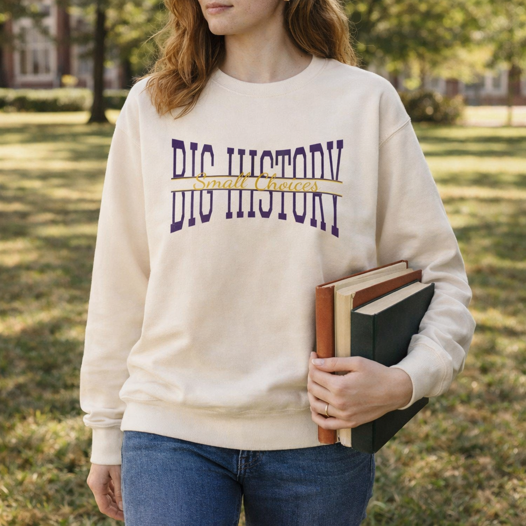 Small Choices, BIG HISTORY Sweatshirt — Archer Academy
