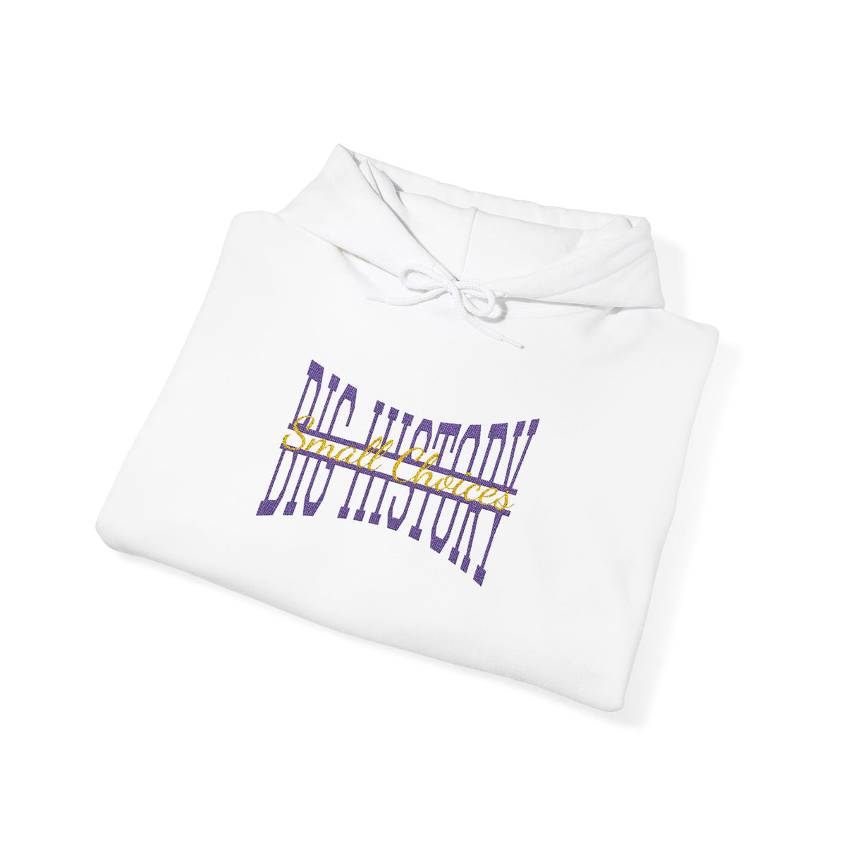 Embroidered "Small Choices, Big History" Comfort Hoodie - Archer Academy