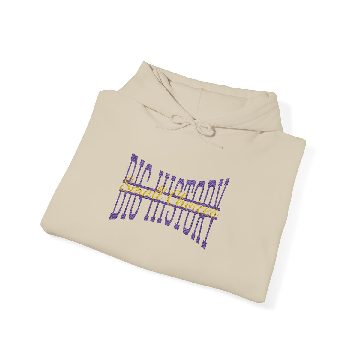 Embroidered "Small Choices, Big History" Comfort Hoodie - Archer Academy